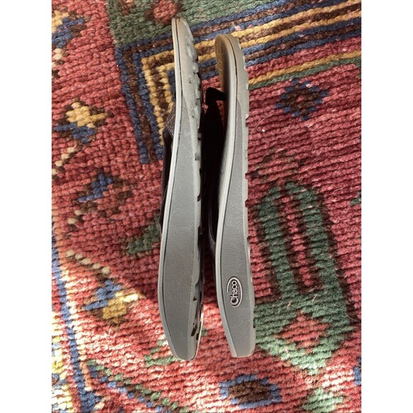 Chaco Black Faux Suede Thong Sandal Flip Flop Size 9 Women’s - Picture 3 of 5